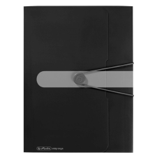 Herlitz Easy Orga A4 PP fekete gumis mappa mappa