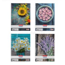 Herlitz Flower A5 80lapos kockás spirálfüzet (HERLITZ_09542887) füzet