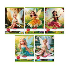 Herlitz Flower Fairy A5 27-32 kockás füzet (HERLITZ_400200762) füzet