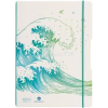 Herlitz GREENline Hullám my.book flex A4 40 kockás + 40 vonalas lapos füzet (HERLITZ_50033645)