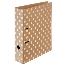 Herlitz Hungária Kft. Herlitz Iratrendező A4 8cm Pure Glam pöttyös gyűrűskönyv