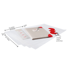 Herlitz Hungária Kft. Herlitz Tankönyvborító 5db easy cover, ragasztás nélküli borításhoz füzetborító
