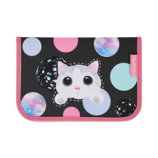 Herlitz kihajtható tolltartó, Cute Cat/Cicás, 2 klapnis (üres) tolltartó