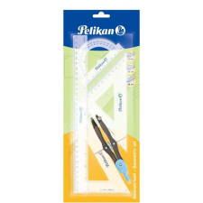 Herlitz Pelikán 5 részes vonalzókészlet körzővel vonalzó