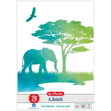 Herlitz Schulblock  A4 GREENline 50 Bl. Lineatur 28 Elefant (50039920) füzet