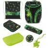 Herlitz SoftLight Plus Greenline Explorer Iskolatáska - Zöld/Fekete