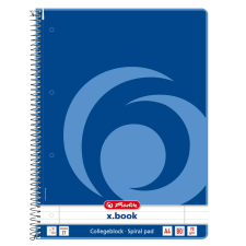 Herlitz Spirálfüzet HERLITZ A/4 80 lapos perforált lyukasztott vonalas (00306423) füzet