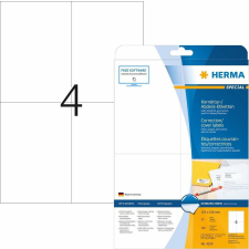 HERMA 105 x 148 mm Fedőcímke tintasugaras és lézer nyomtatóhoz (100 címke / csomag) etikett