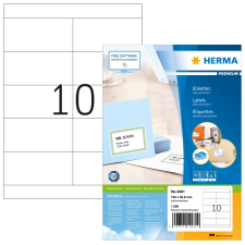 HERMA 105x50,8 mm Címke tintasugaras és lézer nyomtatóhoz (1000 címke / csomag) etikett