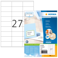 HERMA 70x32 mm Címke tintasugaras és lézer nyomtatóhoz (2700 címke / csomag) etikett