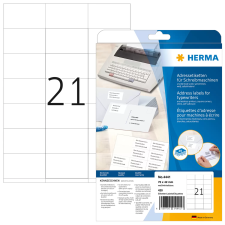 HERMA 70x42 mm Címke Írógépekhez és kézi címkézéshez (420 címke / csomag) etikett