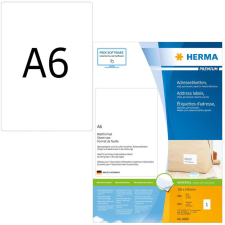 HERMA Adressetiketten Premium A6 weiß 105x148 mm 800St. (8689) etikett