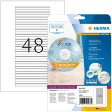 HERMA Etik. für CD-Box A4 weiß 114,3x5,5 mm Papier 1200 St. (5078) etikett