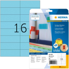 HERMA Etiketten A4 blau 105x37mm Papier matt ablösbar 320St. (4553) etikett