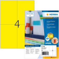HERMA Etiketten A4 gelb 105x148 mm Papier matt  400 St. (4396) etikett