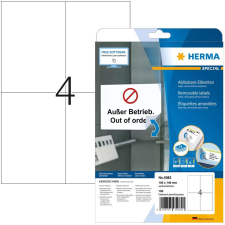 HERMA Etiketten A4 weiß 105x148 mm ablösbar Papier 100 St. (5082) etikett