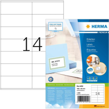 HERMA Etiketten Premium A4 weiß 105x42  mm Papier 1400 St. (4452) etikett