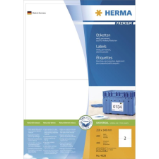 HERMA Etiketten Premium A4 weiß 210x148  mm Papier  400 St. (4628) etikett