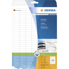 HERMA Etiketten Premium A4 weiß 25,4x10 mm Papier 4725 St. (4333) etikett