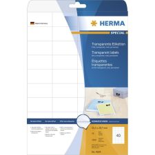 HERMA Etiketten transp. matt A4 52,5x29,7 mm Folie 1000 St. (4684) etikett