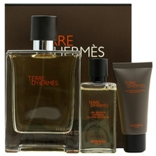 Hermes Terre D Hermes, Edt 100ml + 40ml after shave + 50ml tusfürdő gél kozmetikai ajándékcsomag