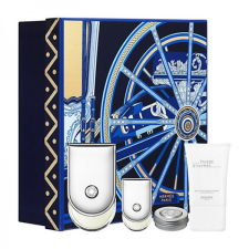 Hermes Voyage d`Hermes, EDT 100ml + EDT 5ml + tusfürdő gél 30ml + Balzám 10ml kozmetikai ajándékcsomag