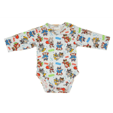 Hero mintás hosszú ujjú body| kombidressz fehér - 92-es méret kombidressz, body