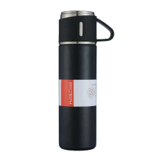 Herzberg hg-04210 rozsdamentes acél vákuum szigetelt utazó termosz - 500ml termosz