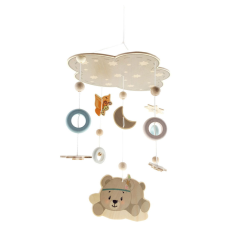 Hess forgó körhinta kiságy fölé mackós készségfejlesztő