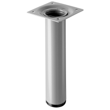 Hettich asztalláb, átmérő: 30 mm x 150 mm, alumínium hatású bútor