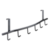  Hettich fogassor ajtóra 6 fogassal fém inox