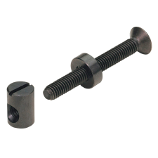 Hettich összekötő vasalat M6 x 80 mm-es csappal, feketített acél, 8 darab bútor