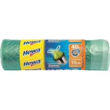 Hewa HEWA Önzáró szalagos szemeteszsák 40L 55*62cm - 15db/tek tisztító- és takarítószer, higiénia