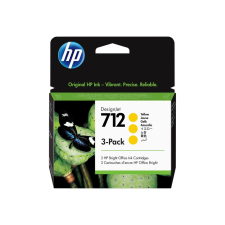 Hewlett-Packard HP 712 - 3-pack - yellow - original - DesignJet - ink cartridge (3ED79A) - Nyomtató Patron nyomtatópatron & toner