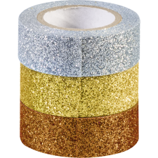 Heyda gold-silver 3 db glitteres ragasztószalag 203584374 kreatív és készségfejlesztő