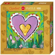 Heye 100 db-os Quadrat puzzle - Hearts of Gold - Spring (29764) puzzle, kirakós