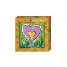 Heye 100 db-os Quadrat puzzle - Hearts of Gold - Spring (29764) puzzle, kirakós