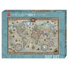 Heye HEYE PUZZLE 1000 DB - RETRO WORLD puzzle, kirakós