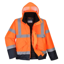  Hi-Vis kéttónusú bomber kabát láthatósági ruházat