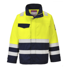  Hi-Vis Modaflame munkakabát PW_MV25YNRXXL Sárga/Navy - XXL méret láthatósági ruházat