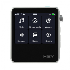 HiBy R2 II (gen 2) hordozható lejátszó, fehér fejhallgató erősítő