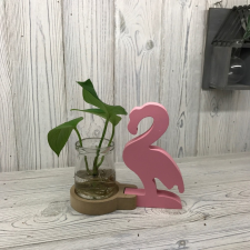 Hidroponikus Dekorációs Kaspó - Rózsaszín Flamingo dekoráció