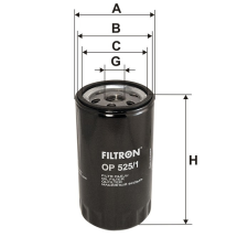 HIFLOFILTRO Filtron OP525/1 olajszűrő olajszűrő
