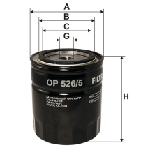 HIFLOFILTRO Filtron OP526/5 olajszűrő olajszűrő