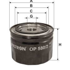 HIFLOFILTRO Filtron OP580/2 olajszűrő olajszűrő