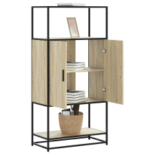  Highboard sonoma tölgy 68x35x139 cm gépelt fa és fém bútor