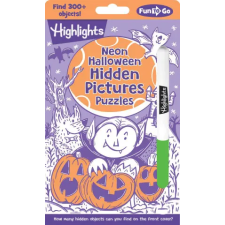 Highlights for Children Halloween Neon Hidden Pictures Puzzles idegen nyelvű könyv