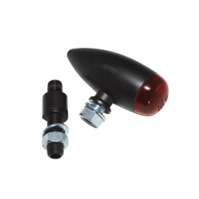 HIGHSIDER LED Hátsó Fény Micro-Bullet, Fekete, Piros motorkerékpár fényszóró