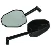 HIGHSIDER Victory fekete trapéz tükör szett 2 db, 117x83mm, ABE, motorkerékpár/robogó/quad/moped/Vespa kompatibilis HIGHSIDER Kormányok és tartozékaik Tükrök Tükrök (tuning)