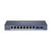 Hikvision 10/100/1000 8x PoE + 2x gigabit combo menedzselhető switch (DS-3E1510P-SI) (DS-3E1510P-SI) - Ethernet Switch